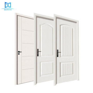 GO-B10 Préhung White Prime Wood Door d&#39;entrée sans cadre